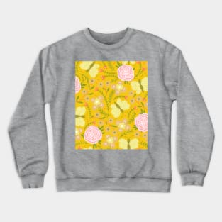 Butterflies and flowers Crewneck Sweatshirt